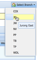 This allows admin/management users to switch between different branches