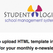 StudentLogic – How to upload HTML template into Mass Email for your monthly e-newsletter.